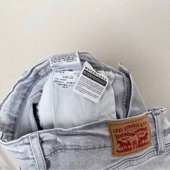 Levi's Womens 26 720 High Rise Super Skinny Jeans Grey Wash - Picture 12 of 16